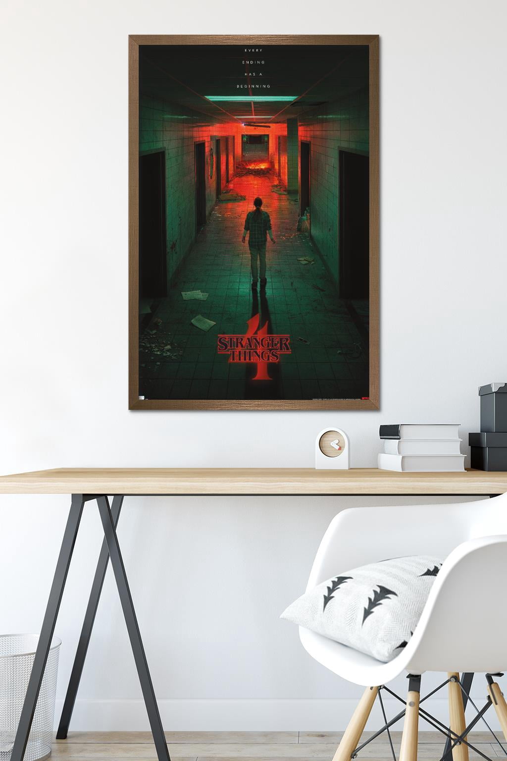 Netflix Stranger Things: Season 4 - Hawkins Lab Teaser 16.5" x 24.25" Framed Poster, by Trends International