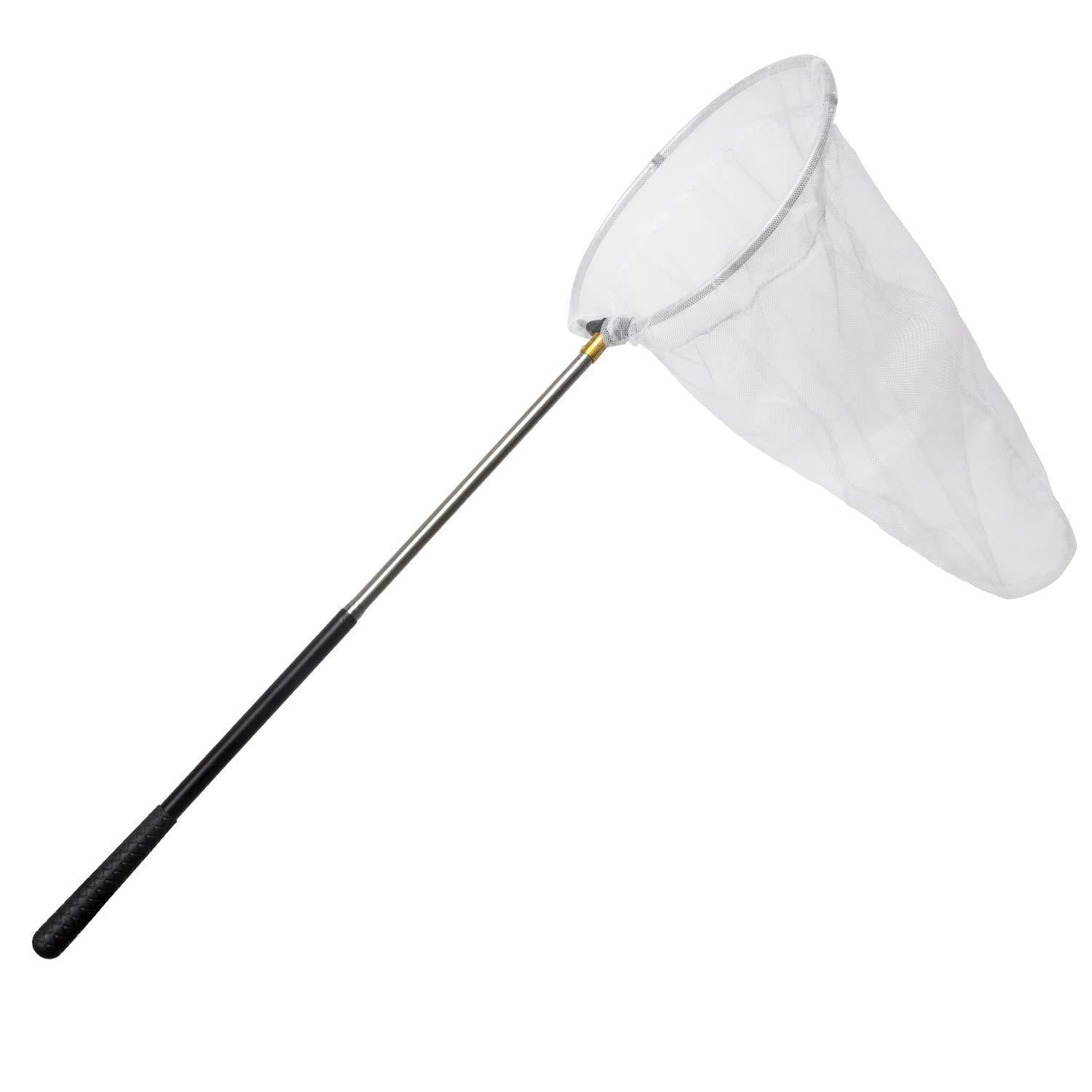 Trasfit Insect and Butterfly Net with 12" Ring, Fishing Net Handle