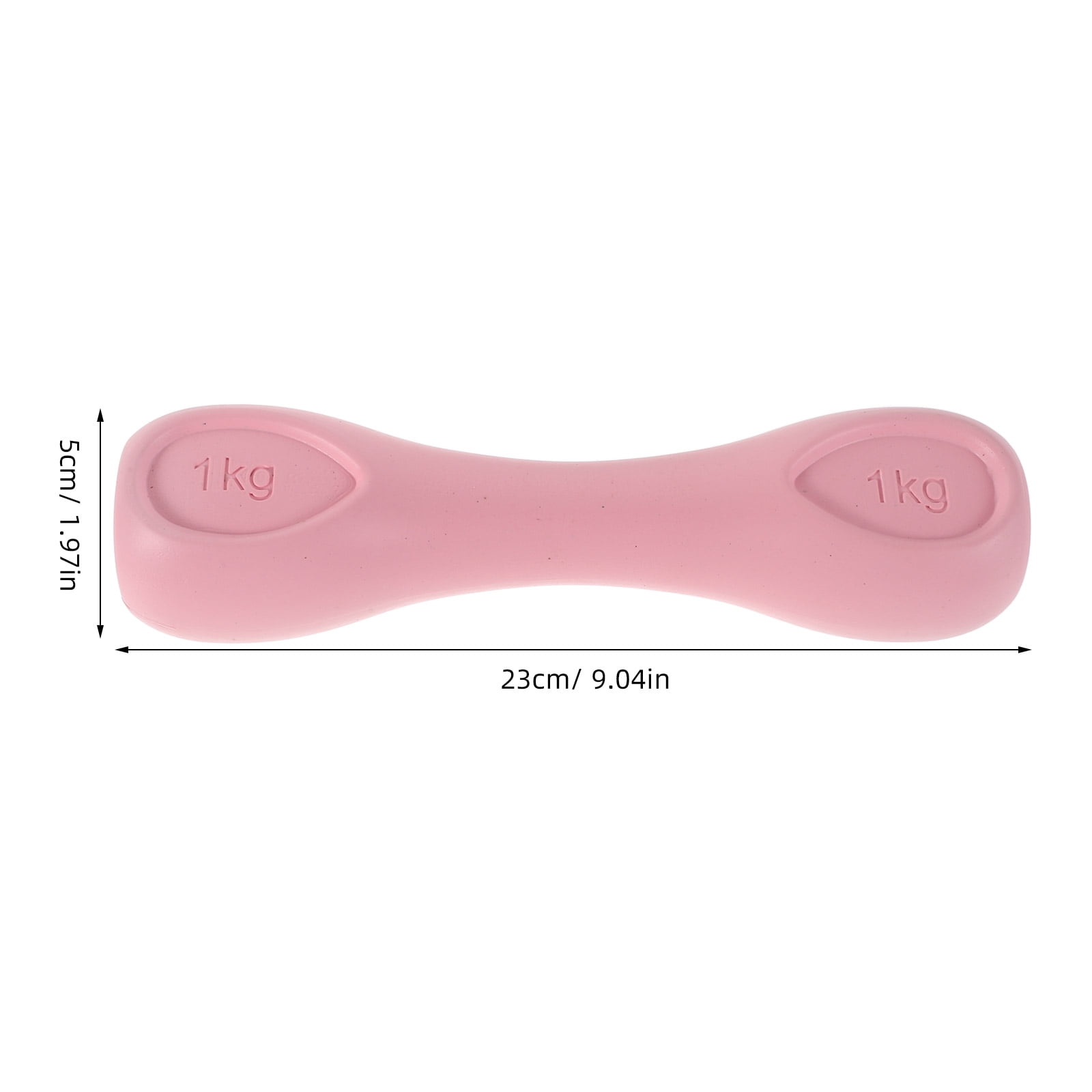 WRISTBIQUE 2Pcs Pink Dumbbell Weights Set Lightweight Hand Held Fitness Equipment for Home Gym Pilates Workouts