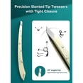 thumbnail image 4 of MR.GREEN Tweezers,Professional Precision Eyebrow Tweezers for Women and Men, Facial Hair Women, Stainless Steel Slanted Removal Tweezers, Plucker, Ingrown hair tweezers, 4 of 4