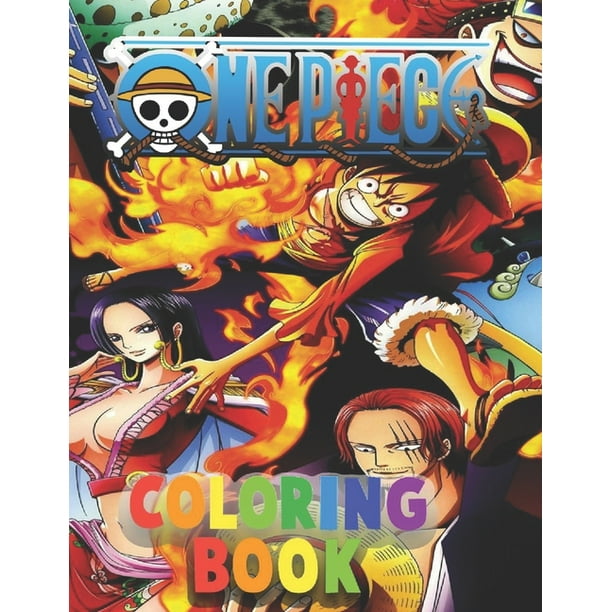 One Piece Coloring Book Anime Coloring Books For Luffy And Freinds Fans Paperback Walmart Com