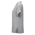 thumbnail image 7 of Yievot Button Down Shirts for Women Collared Short Sleeve Side Slit Textured Lightweight Casual Office Tops with Pocket, 7 of 7