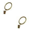 thumbnail image 4 of jesticaly 10 Pcs Rustproof Curtain Rings Home Decoration Shower Curtain Rings Clamps Drapery Clips Bath Curtain Rod Clips Window Accessoy Green bronze color 3.5mm*35mm 2Set, 4 of 6
