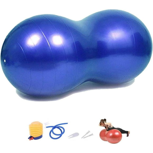 InnotechSC Pelota en forma de Maní Antiestallido para Parto, Fisioterapia, Fortalecimiento del Tronco, Asientos Flexibles, Aptitud Física para Hogar y Gimnasio, Asiento Sensorial (Incluye Bomba)