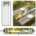 thumbnail image 3 of Fall Leaves Table Runner Linen Burlap Table Runner 70 Inches Long Green Tree Leaves Landscape Farmhouse Scenery Dresser Scarves for Kitchen Island Coffee Dining Room Party Holiday Decoration 13"x70", 3 of 8
