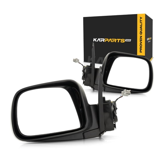 For Honda CR-V 2005 2006 Door Mirror Driver and Passenger Side | Pair | Power | Heated | EX Model | Textured Black | Replacement For 76250S9AA11ZA | HO1320271