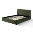 thumbnail image 5 of Omax Decor Chloe Fabric Upholstered Platform Queen Bed in Moss Green, 5 of 7