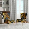 thumbnail image 2 of Designart "Vibrant Leafs landscape" Multi-Color Floral Upholstered Accent Chair - Traditional Arm Chair For Bedroom, 2 of 7