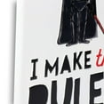 thumbnail image 4 of Star Wars Darth Vader I Make the Rules Metal Sign for Man Cave, Teen Room, or Movie Room, 4 of 4
