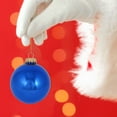 thumbnail image 5 of Glass Christmas Tree Ornaments - 67mm / 2.63" [8 Pieces] Designer Balls from Christmas By Krebs Seamless Hanging Holiday Decor (Shiny Victoria Blue), 5 of 5
