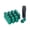 Green, variant on High Security Anti Theft Wheel Lock for Car SUVs Trucks Carbon Steel Lug Nut with Unique Polygonal Design