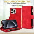 thumbnail image 3 of Phone Case Wallet Case for iPhone 13 PU Leather Magnetic Handbag Zipper Pocket Card Slots, 3 of 5