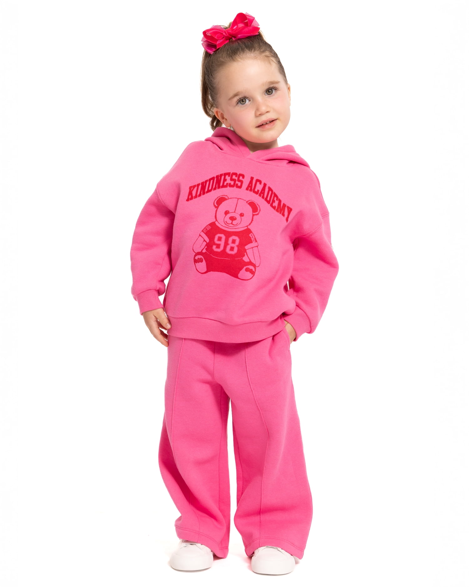 Wonder Nation Toddler Girls Fleece Pintuck Sweatpants, Sizes 12M-5T
