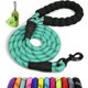 thumbnail image 1 of Chenchen Rope Dog Leash 6 FT with Comfortable Padded Handle, Highly Reflective Threads Leash and Anti-Tangle Clip for Walking Medium Large Dogs, 1/2 inch, Turquoise, 1 of 1