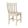 thumbnail image 3 of International Concepts Solid Wood Cafe Dining Chairs in Unfinished - Set of 2, 3 of 8