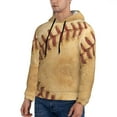 thumbnail image 3 of Junzan Vintage Baseball for Men's Hoodie - Fall Pullover Hooded Sweatshirt-Hooded Sweatshirt for Men - Men's Stylish Sweatshirt for Winter & Autumn-XX-Large, 3 of 7