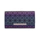 thumbnail image 3 of Cartera y monedero largos con entramado de rombos geométricos para mujer, 3 of 6