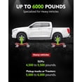 thumbnail image 4 of Huloretions Car Dolly Set of 2,3000LBS Capacity Wheel Dolly,Vehicle Dolly Heavy Duty Car Tire Dolly Wheels Cart Moving Cars,Heavy Duty Vehicle Dolly with 360°Rotational Wheel, 4 of 6
