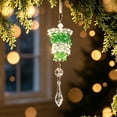 thumbnail image 5 of DefiDgd Christmas Crystal Style Green Gradient Acrylic Pinecone Hanging Ornament for Christmas Tree Mantel Window Door Wall Holiday Party Home Decor, 5 of 5