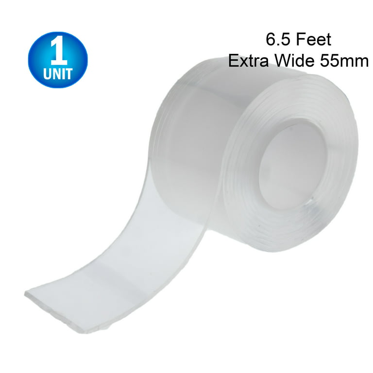 Nano Silicone Extreme Grip Double-sided Reusable Washable Removable Grip Adhesive Clear Gel Tape Extra Wide 6.5ft - Walmart.com