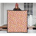 thumbnail image 3 of Popcorn Pattern Print Design 01 Premium Quilt, 3 of 10