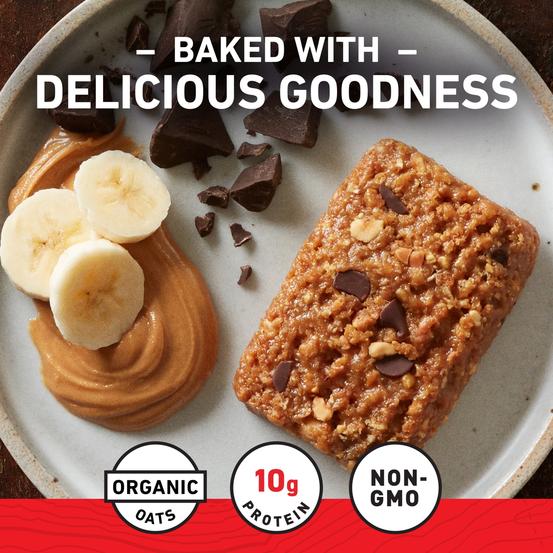 (3 pack) CLIF BAR Energy Protein Bars, Peanut Butter Banana with Dark Chocolate, 5ct