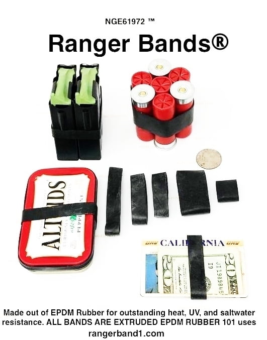 Ranger Bands® 80 Count Heavy Duty Rubber Bands From EPDM Rubber, Survival Gear