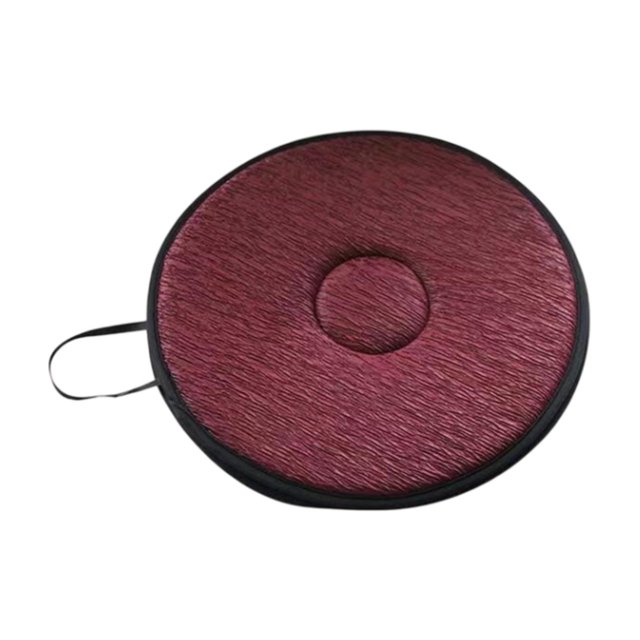 Cojín de asiento giratorio de 360 degree Disco giratorio Regalo Multiusos Ligero Anti rojo oscuro