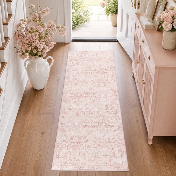 Felixking 2'x6' Area Rugs for Living Room Vintage Large Traditional Distressed Rug Machine Washable Non-Slip for Bedroom