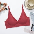 thumbnail image 2 of Sous-vêtements à Rayures Douces en Gelée Sans Marque pour Femmes Sans Anneau Bretelles Doubles Fixes Quatre Boucles Rassemblées pour Collecter par Pass Anti-Affaissement, 2 of 5
