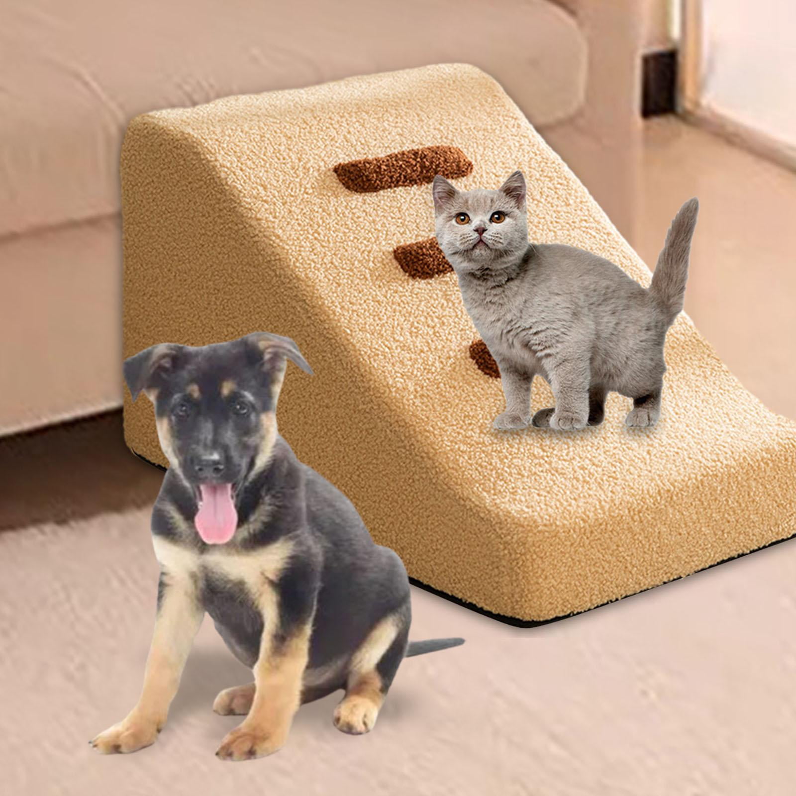 Hunderampe Aus Holz – 30 Cm Lange Rampe Für Bett, Sofa Oder Auto, Mit Rutschfester Matte Für Kleine Hunde