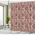thumbnail image 4 of Ambesonne Paisley Shower Curtain, Vintage Leaf Flower Motif, 69"Wx70"L, Peach Rose, 4 of 4