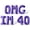 Purple, variant on Letter Balloons - OMG IM 40 16" Inch Alphabet Letters Foil Mylar Balloon 40th Birthday Party Banner (Gold)
