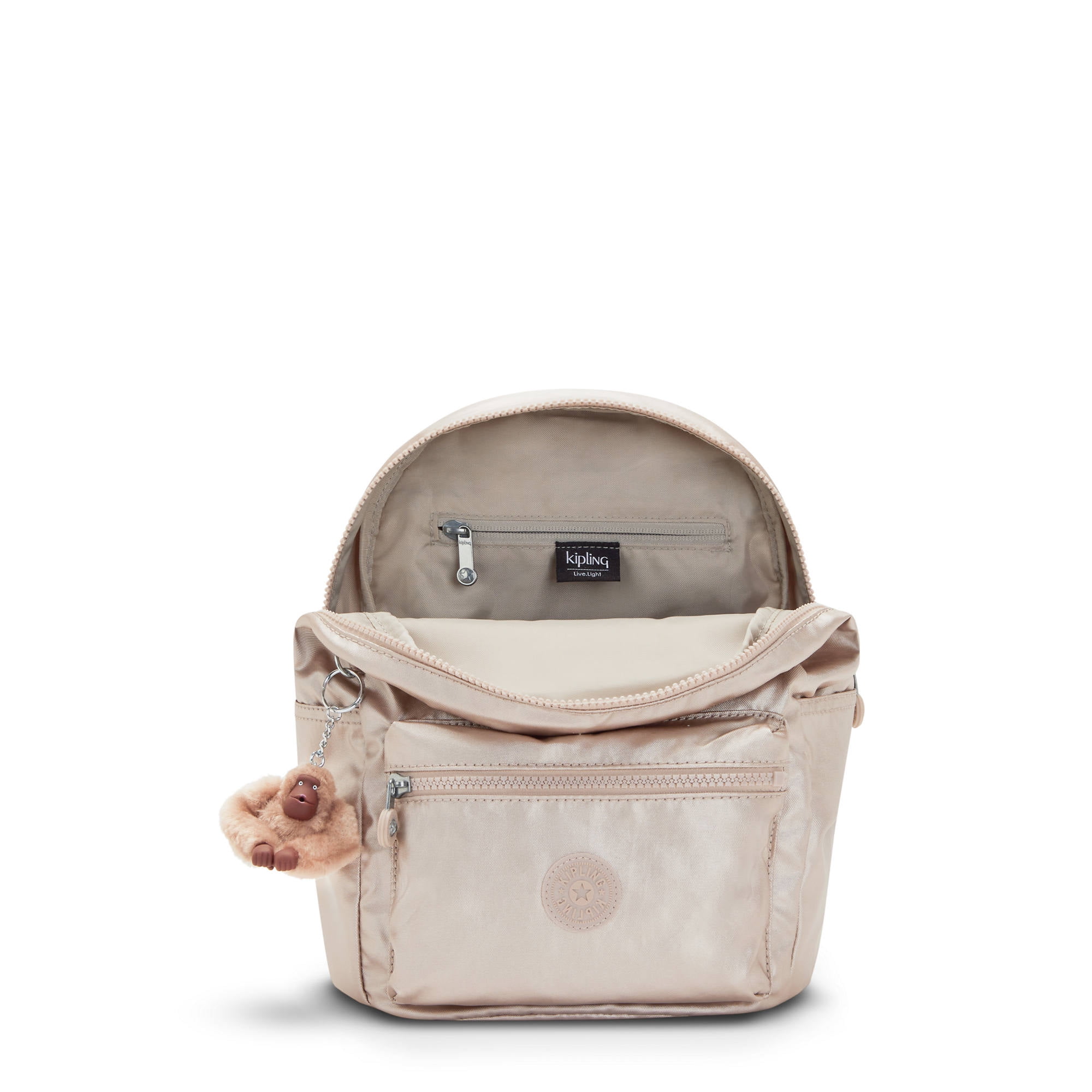 Buy Kipling Ezra Small Metallic Backpack Quartz Metallic Online at Lowest Price in India. 1268020074
