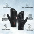 thumbnail image 3 of Waterproof & Windproof Winter Gloves, Thermal Non-Slip Gloves with Touch Screen Fingers & Windproof Liner for Men Women, for Running Cycling Driving, 3 of 8