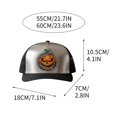 thumbnail image 2 of Sombrero de Camionero de Halloween | Clásico Snapback de malla | Sombrero ajustable resistente para disfraces y conjuntos festivos | Accesorio de fiesta cómodo | Talla única | 1 pieza, 2 of 3