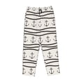 thumbnail image 4 of Sigee Anchors and Ropes Print Women's Soft Pajama Pants - Breathable and Comfortable Lounge Sleep Bottoms with Elastic Waistband and Pockets-, 4 of 9