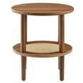 thumbnail image 3 of Coffee Sofa Side Table, Walnut, Wood, Round, Living Kitchen Cafe Bistro Hospitality Restaurant, Modern Contemporary HB34895, 3 of 7