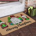 thumbnail image 3 of Fall Gnomes Kitchen Rugs and Mats Anti Fatigue, Buffalo Plaid Pumpkins Kitchen Mat Set of 2 Piece, Home Sweet Home Seasonal Thanksgiving Holiday Low-Profile Floor Rug 17"X47"+17"X30", 3 of 6