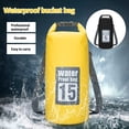 thumbnail image 4 of Waterproof Bags Multifunctional Adjustable Outdoor Backpack Large-Capacity Travel Foldable Large-Capacity Kayak Kayak Rafting Bag Ladies Boating Black, 4 of 8