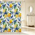 thumbnail image 2 of Erosebridal Watercolor Bird Animals Shower Curtain 72Wx72L,Rustic Branch Bathroom Curtain,White Blue, 2 of 5