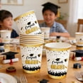 thumbnail image 4 of SIYTUAU Gold Graduation Party Disposable Tableware Paper Cups Set 24 Pieces Paper, 4 of 7