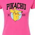 thumbnail image 3 of Pokémon - Pikachu Collegiate - Juniors Fitted Graphic T-Shirt, 3 of 5