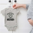 thumbnail image 4 of Tough Dog My Cousin in the Military Romper Boys or Girls Infant Baby Brisco Brands NB, 4 of 7