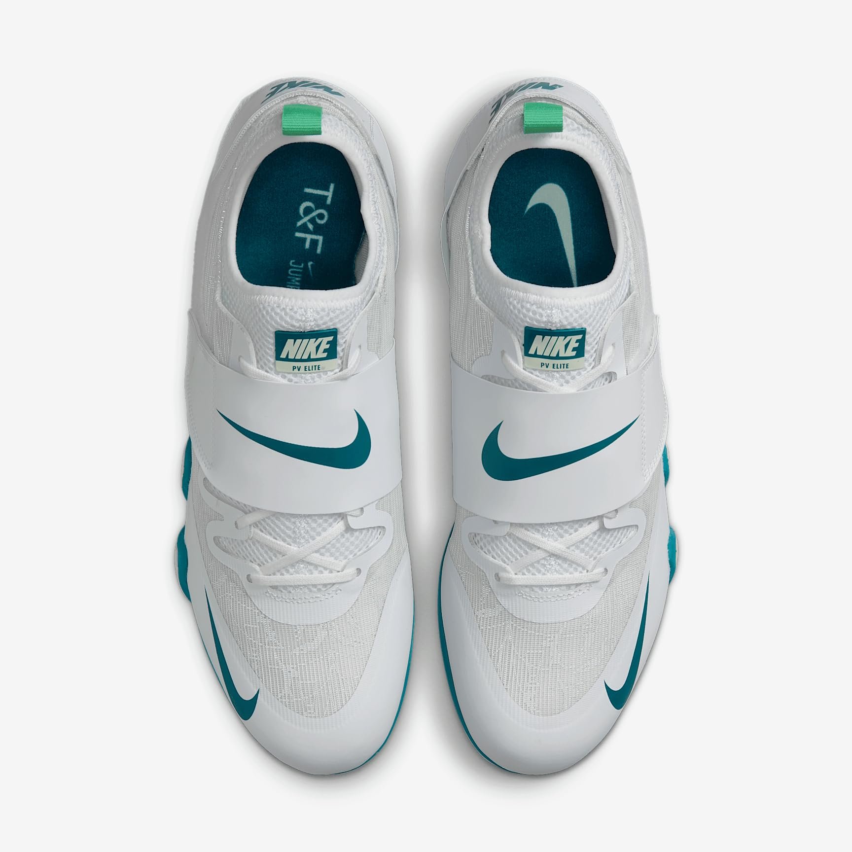 Nike Pole Vault Elite Track & Field Jumping Spikes FZ9649-100, White/Barely Green/Electric Algae Size 11