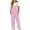 Pink, variant on Overalls for Women Loose Fit Wide Leg Casual Jumpsuits Bib Summer Rompers Linen Jumpers with Pockets