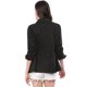 thumbnail image 3 of Chaqueta Utilitaria Ligera Allegra K con Bolsillos y Cordón para Mujer Negro XS, 3 of 6