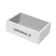 thumbnail image 2 of Organizador de cajas de madera, bandeja de almacenamiento, estantes multifuncionales para el hogar, contenedor de lavandería Blanco, 2 of 9
