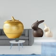thumbnail image 2 of Escultura de fruta, resina, decoración, estatua, cerámica, , conejo, juego de decoración, material adecuado para sala de estar, dormitorio, o, 2 of 8