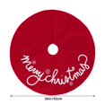 thumbnail image 3 of Christmas Tree Skirt, Christmas Tree Decor, Snowflake Merry Christmas Sign Xmas Tree Skirt with Shimmering Effect, Polyester Fiber Available In Two Sizes, 3 of 9